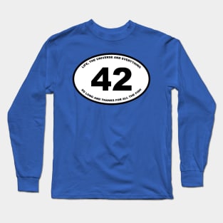 The Answer is 42 (Oval) Long Sleeve T-Shirt